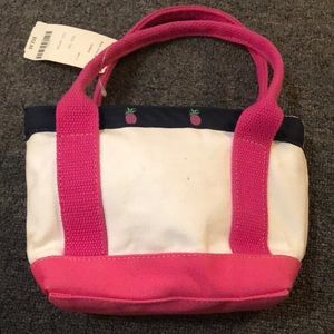 Eliza B pineapple mini tote bag